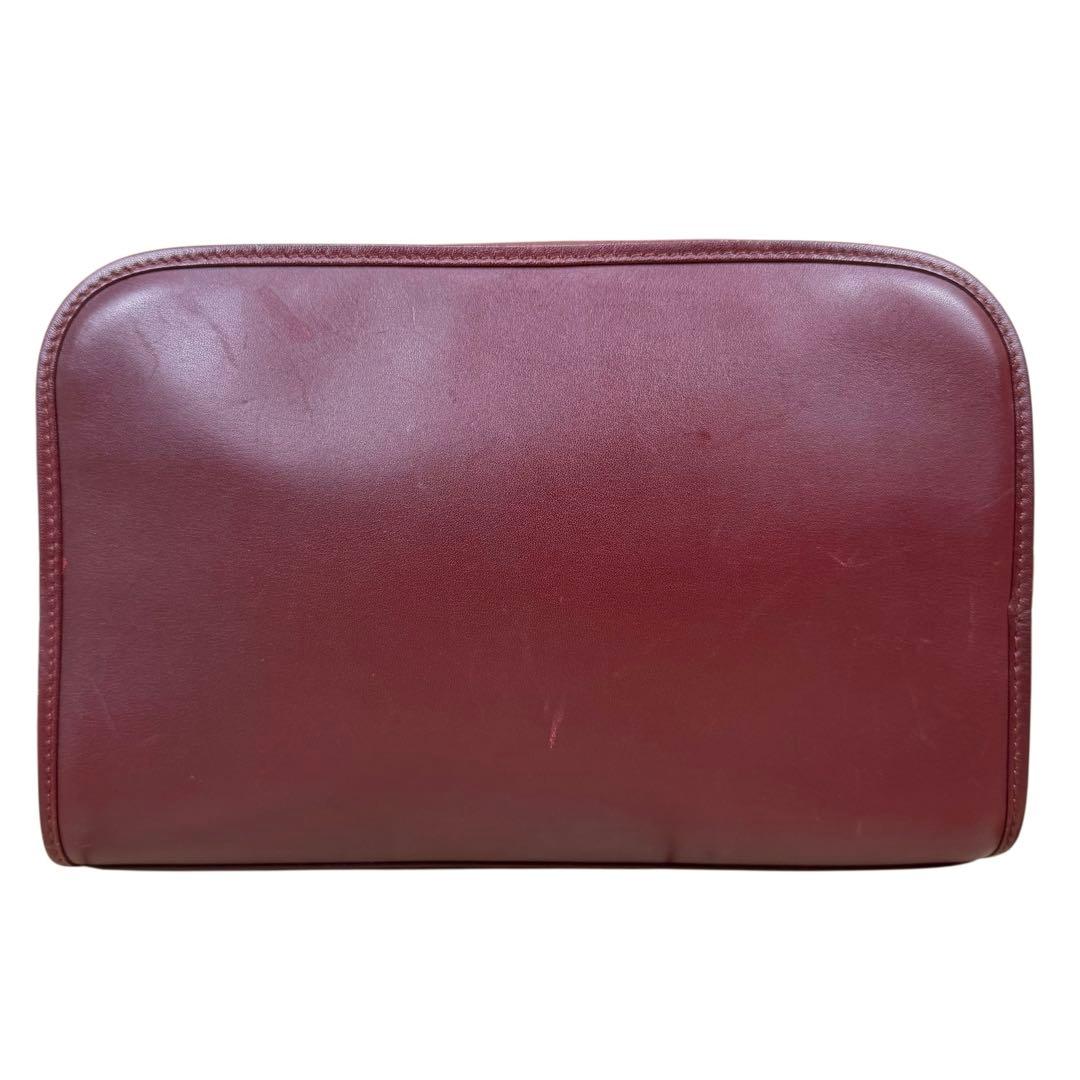 【美品】Cartier カルティエ マストライン クラッチバッグ レザー レッド