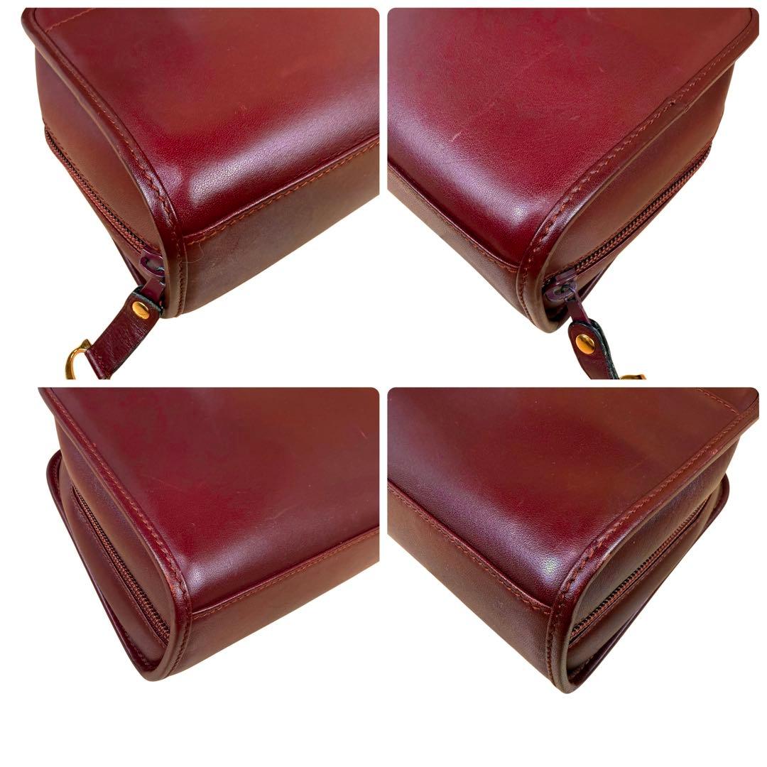【美品】Cartier カルティエ マストライン クラッチバッグ レザー レッド