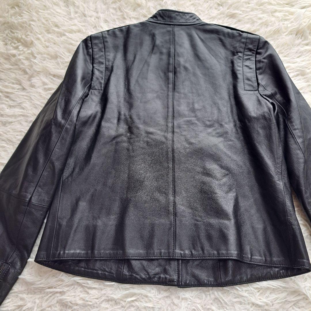 【極美品】【Theory】現行タグ　ラムレザーシングルライダースレザージャケット