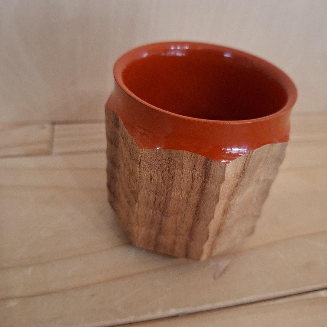 ジンカップ　赤漆 Urushi KIKISA Jincup M 袋付き①