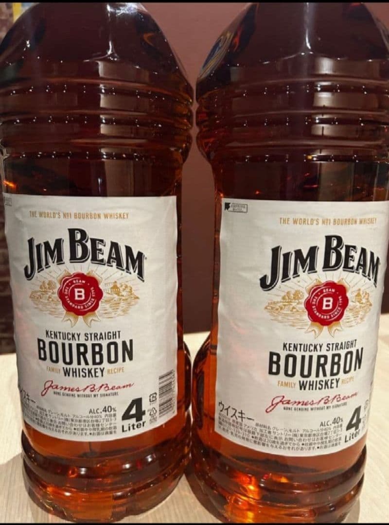 ⭐️新品未開封⭐️Jim Beam バーボンウイスキー 4L2本セット