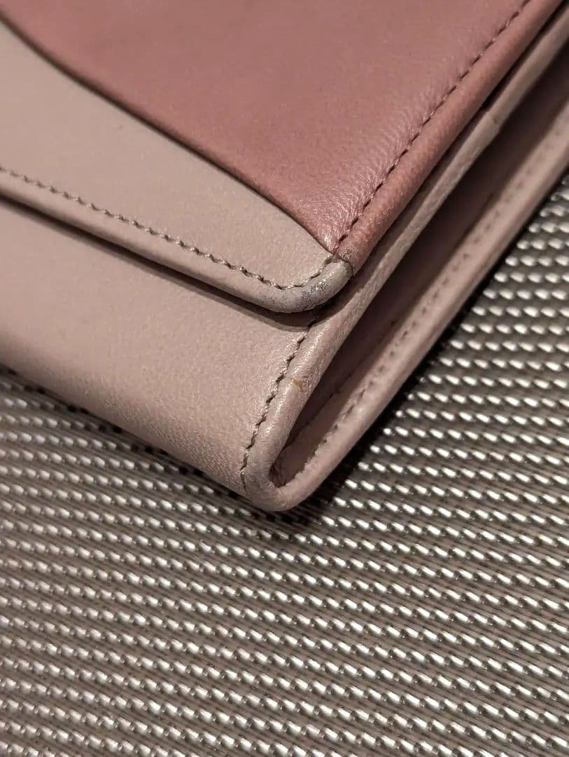 LOEWE ロエベ チェーンウォレット 長財布 ピンクベージュ