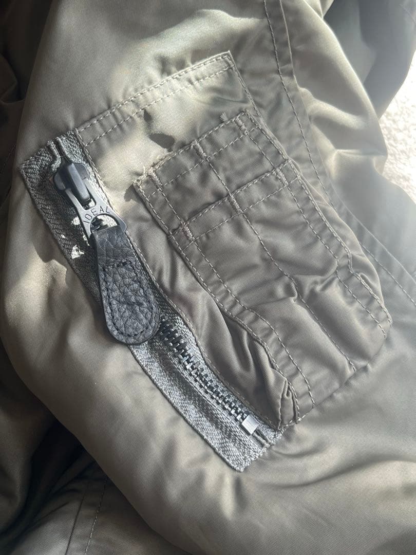 【HOUSTON】ヒューストンN3Bフライトジャケット カーキ