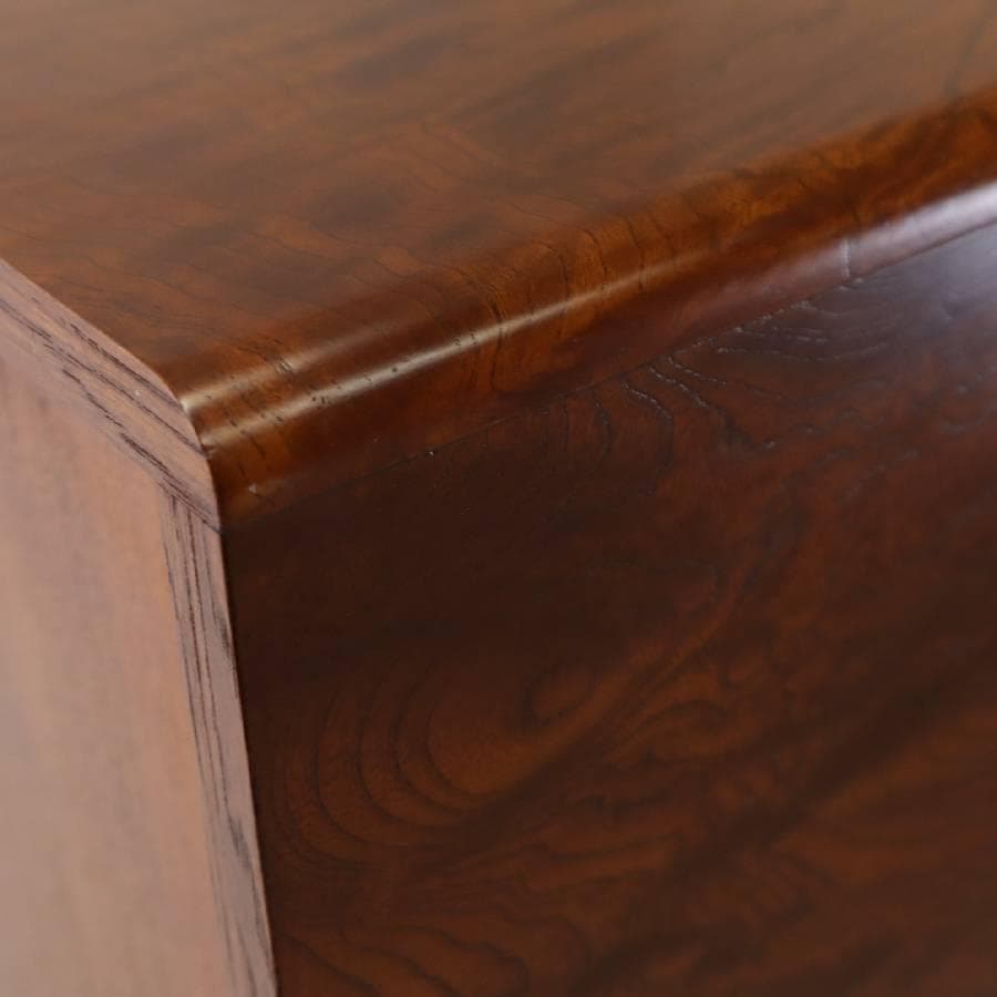 値下逸品 匠シール 欅 縮み杢 内桐 民芸・時代家具調 小抽斗 小箪笥幅61cm