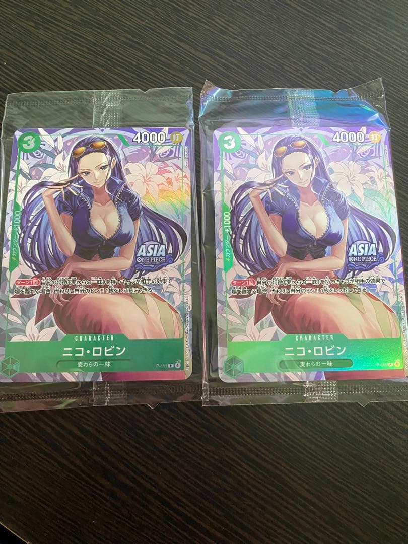 P-111 ニコ・ロビン Mini tin Pack アジア限定　未開封 2枚