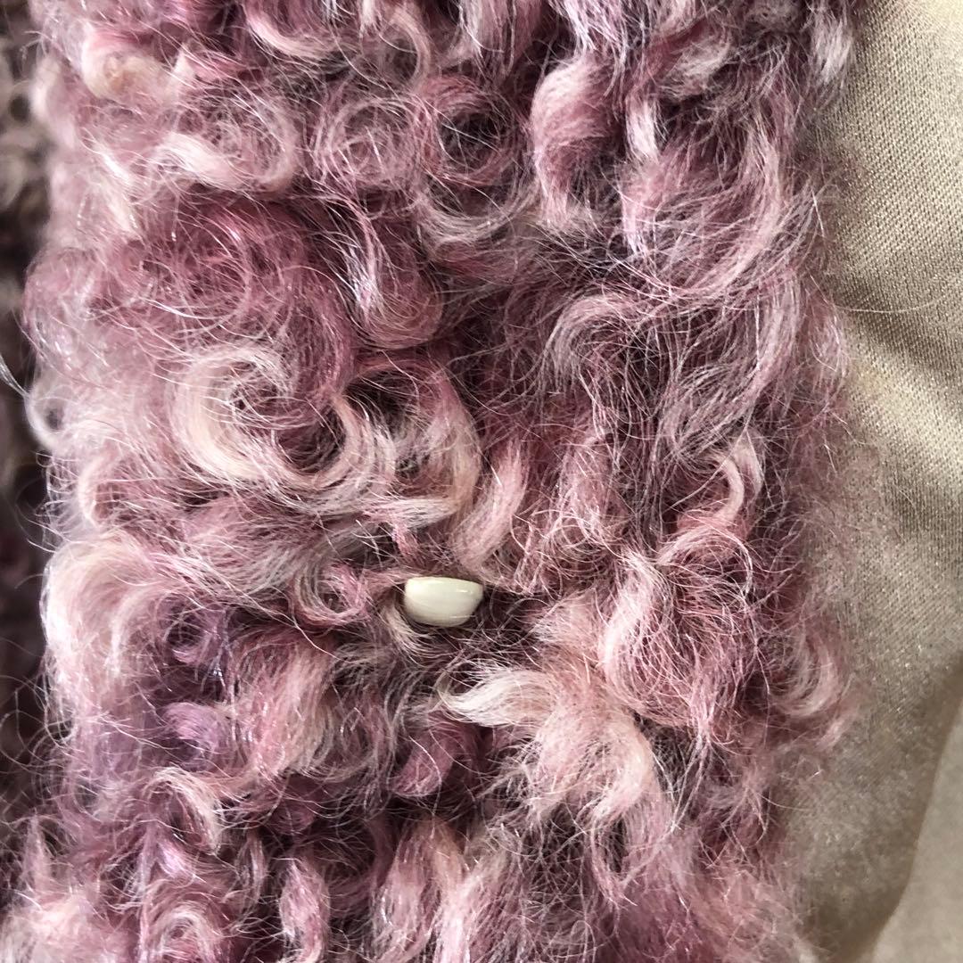 エンバ　EMBAスノーピンク　ファーカルガンプレート　毛皮コート　ピンクミンクR