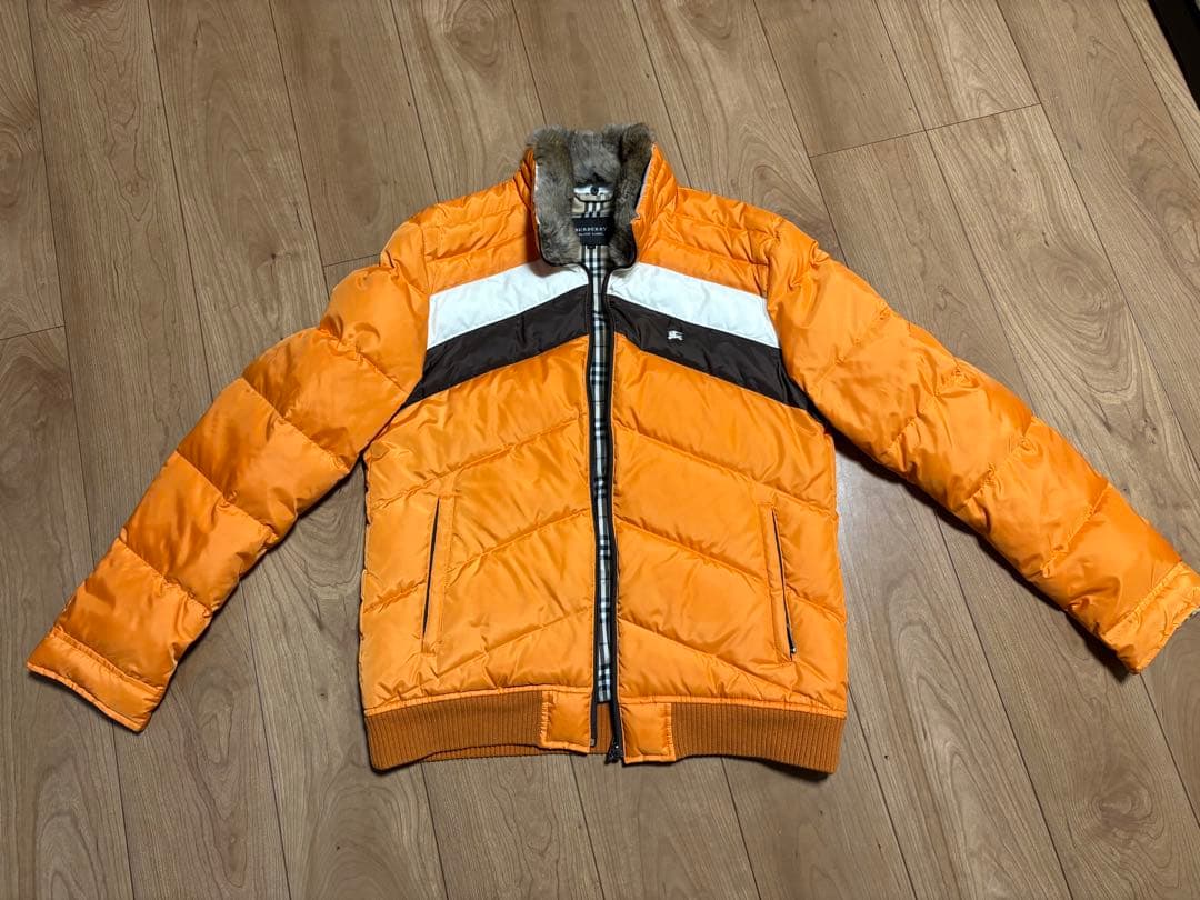 BURBERRY BLACK LABEL ダウンジャケット オレンジ