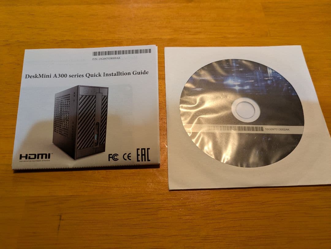 deskmini a300 ryzen5 3400g 16gb ssd無し