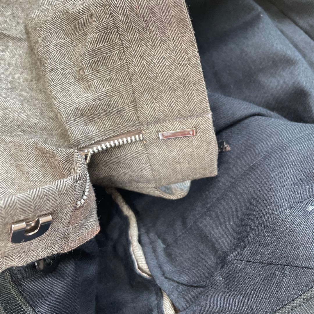 Kent メンズ　スーツ　スリーピース　セット　ウール100% ヘリンボーン