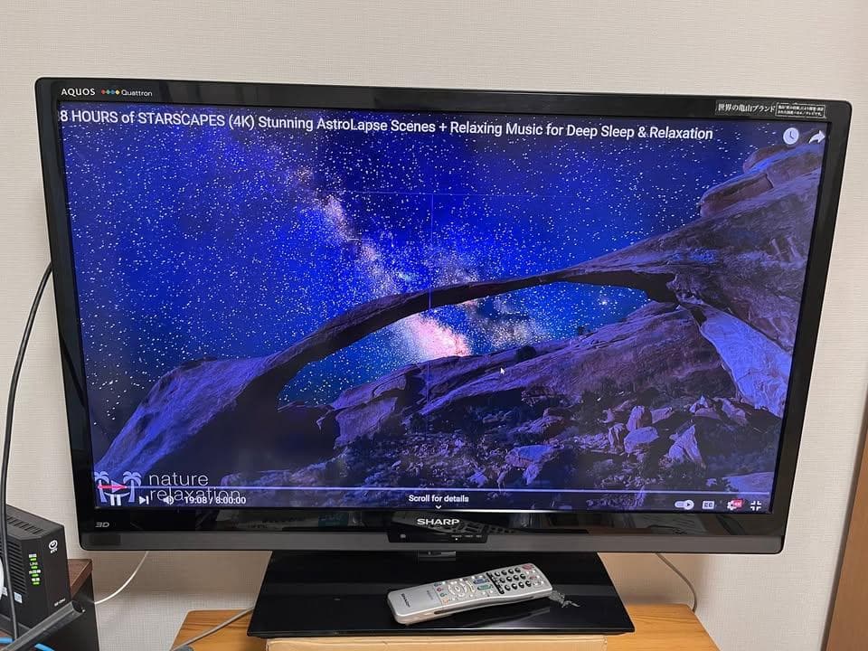 SHARP AQUOS 4Kテレビ 大画面 リモコン付き