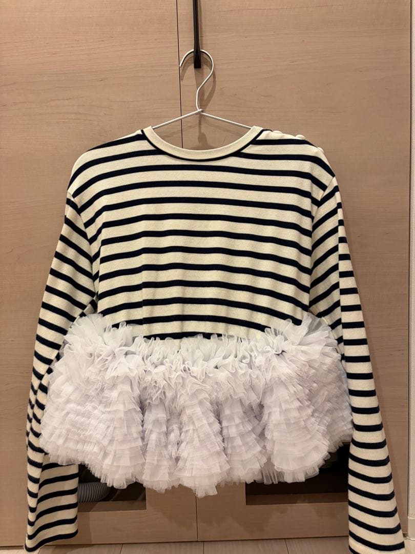 napi！Bibiy. ストライプ フリル 長袖トップス