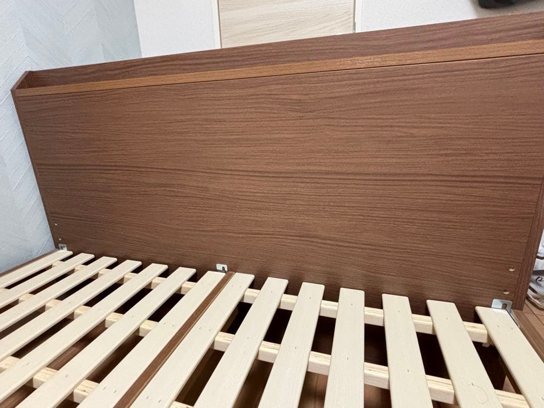 ダブルベッド フレーム+マットレス ニトリ