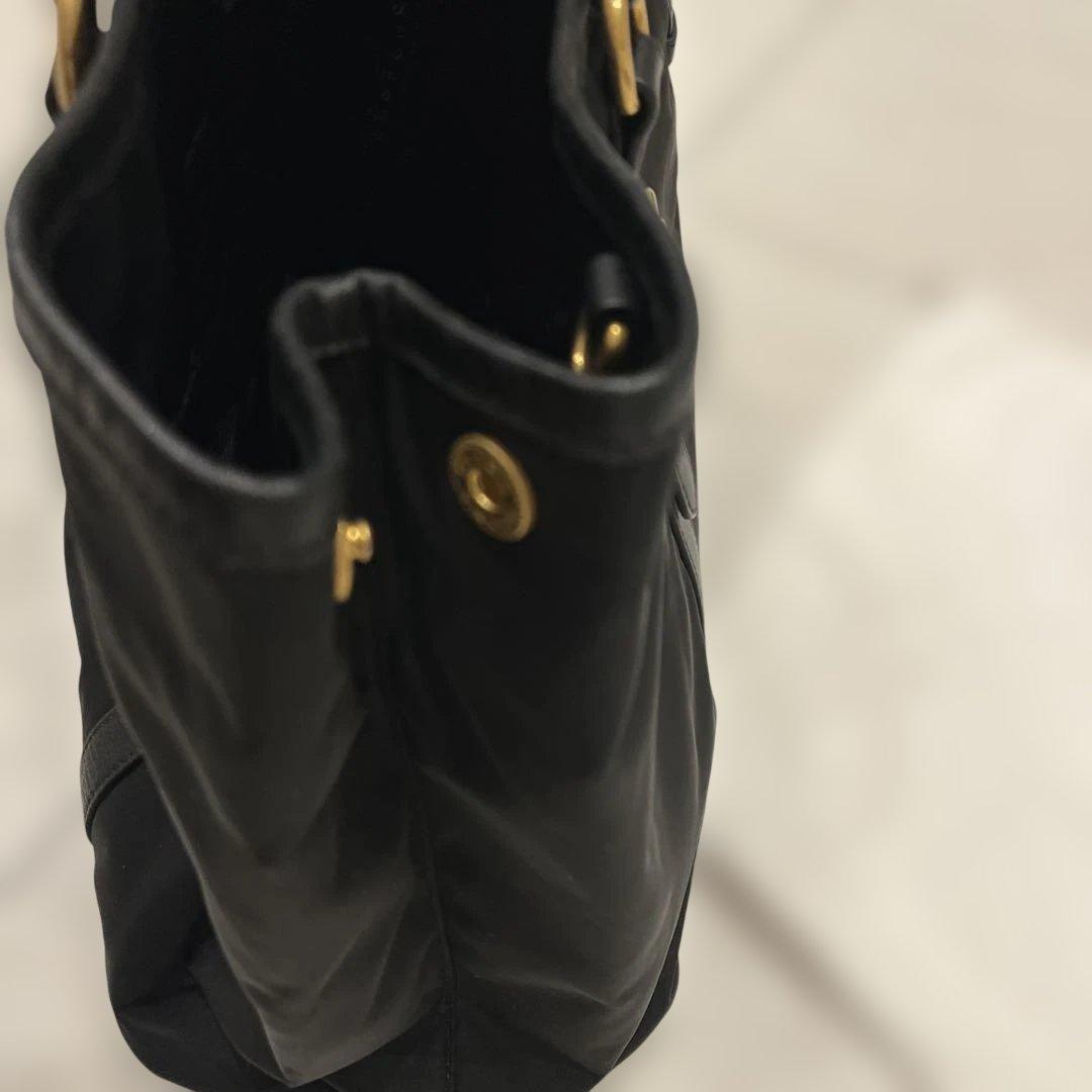 PRADA ブラック ナイロン トートバッグ