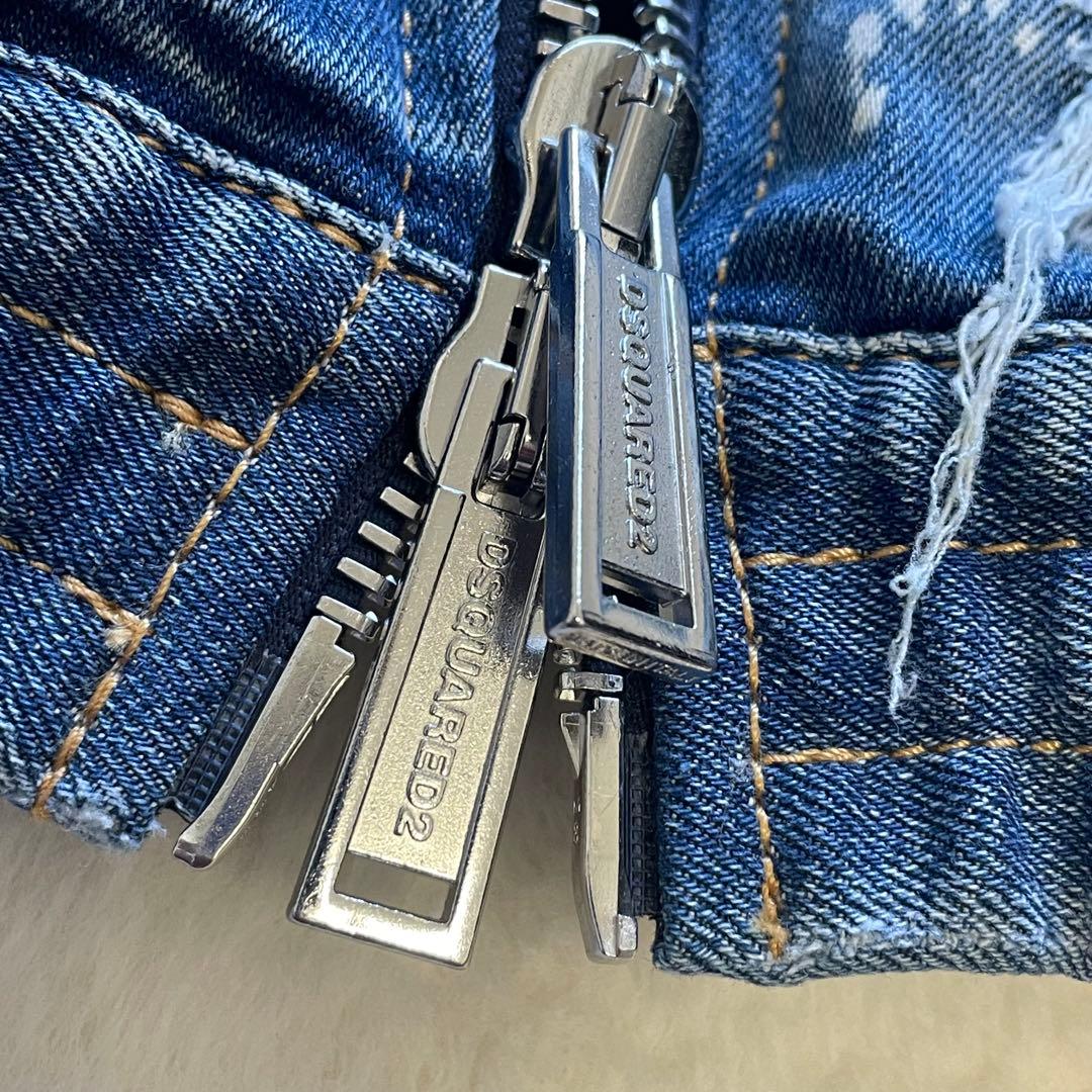 定価12万 22SS新作 DSQUARED2 デニムジャケット ペイント