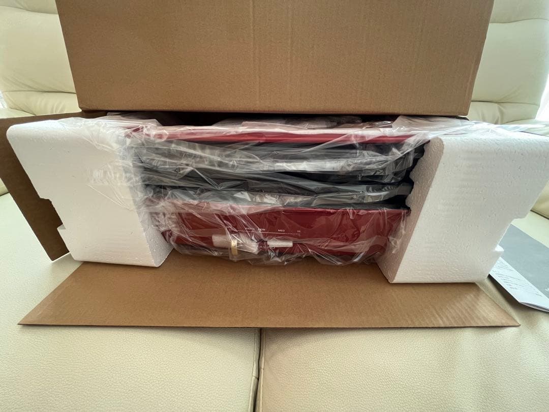 BRUNO ホットプレート グランデサイズ レッド たこ焼きプレート付き