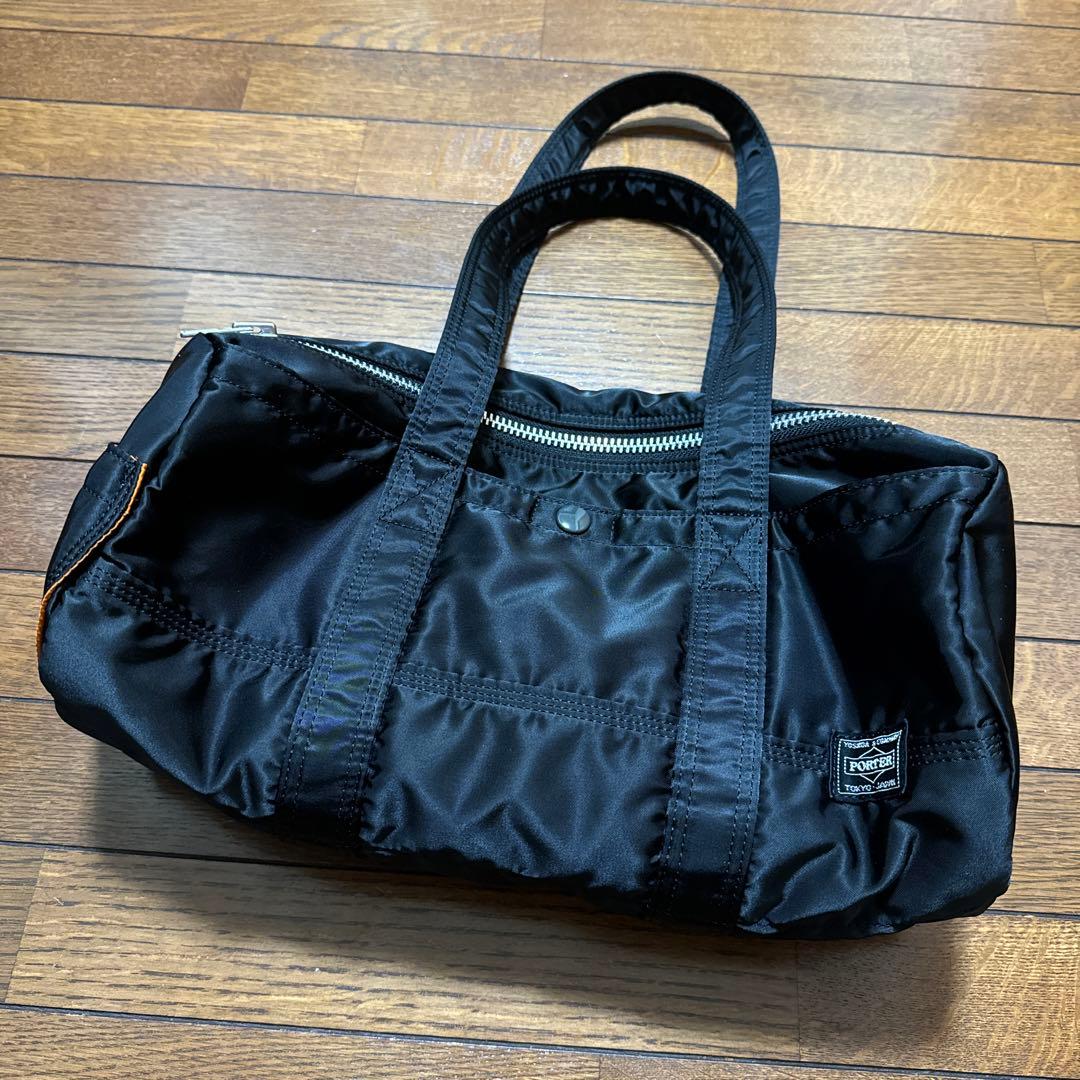 PORTER ブラック ドラムバッグ　L