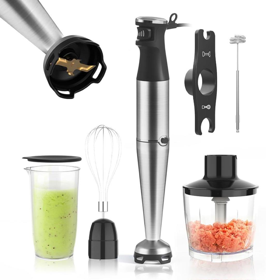 734 ハンドブレンダー 1台7役 強力 離乳食 ミキサー フードプロセッサー