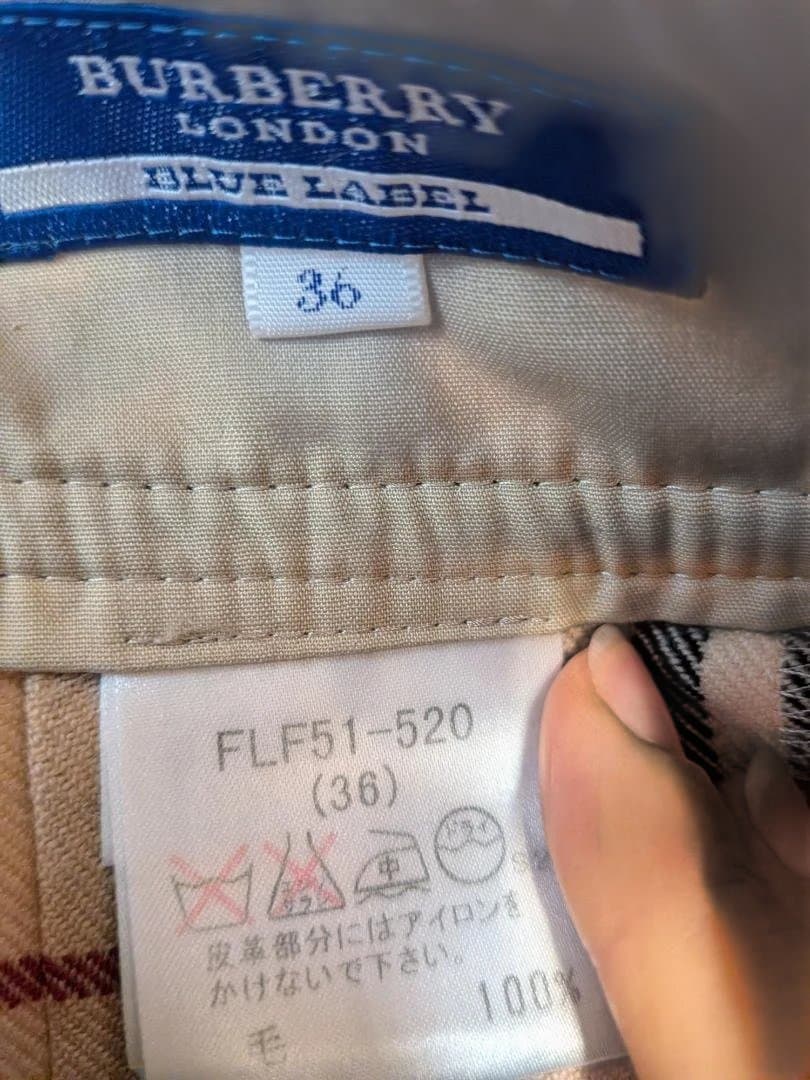 BURBERRY BLUE LABEL チェック柄ミニスカート 36