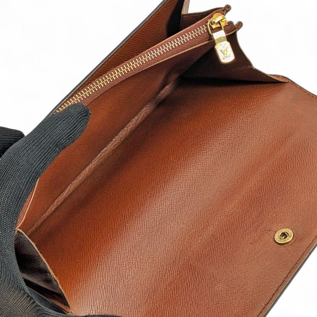 【良品】ルイヴィトン モノグラム ポシェット ポルトモネ クレディ 長財布