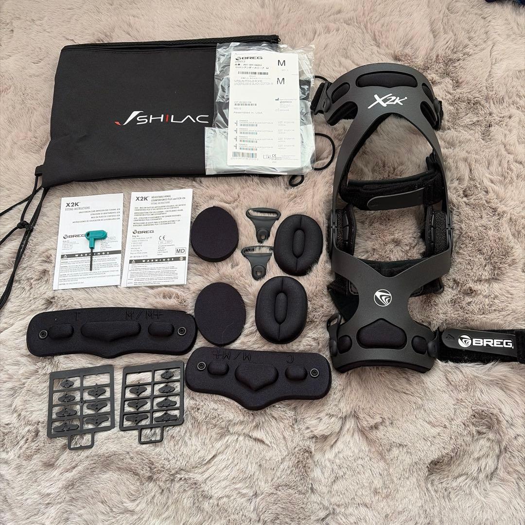 BREG X2K OTS SHILAC Mサイズ右膝用サポーター 前十字靭帯