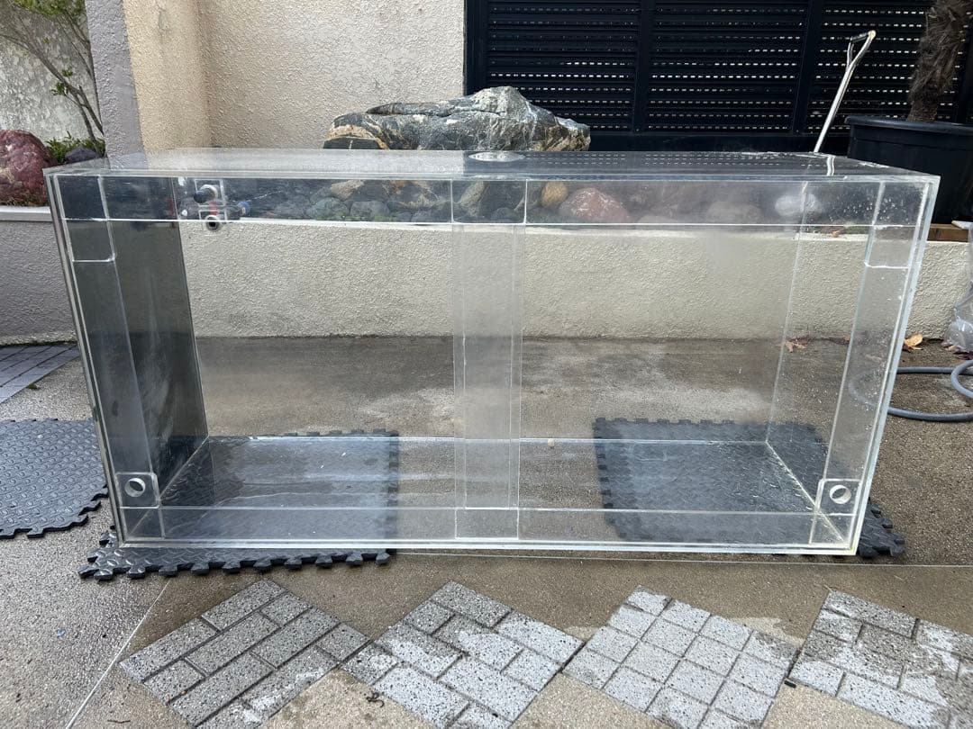 アクリル水槽 1500×750×500 厚み1センチ 引取り限定
