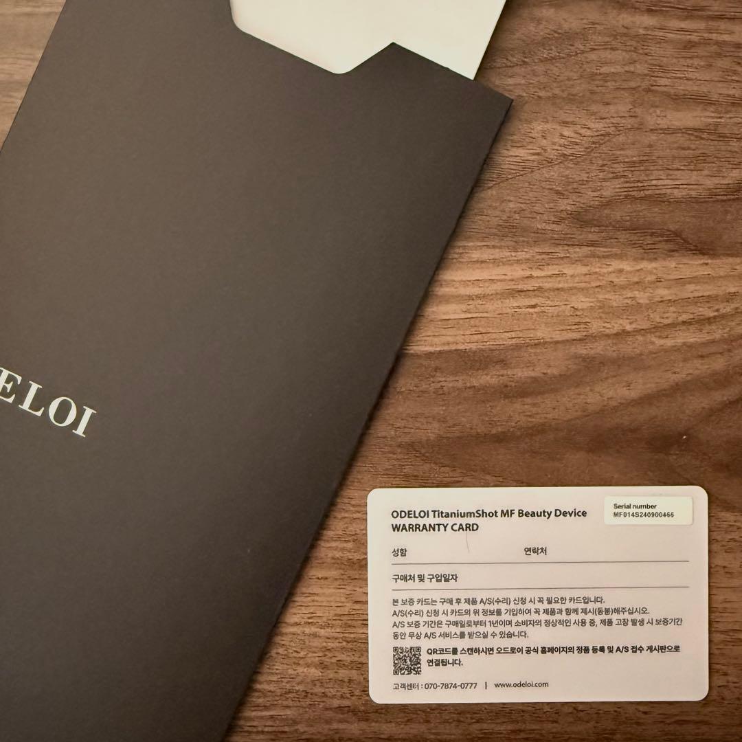 ODELOI オドロイ チタンショット 中周波 美顔器 ガルバニック 韓国