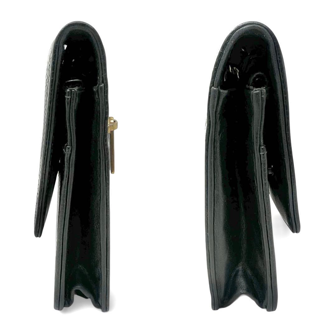 CHANEL シャネル キャビアスキン デカココ チェーンウォレット 長財布