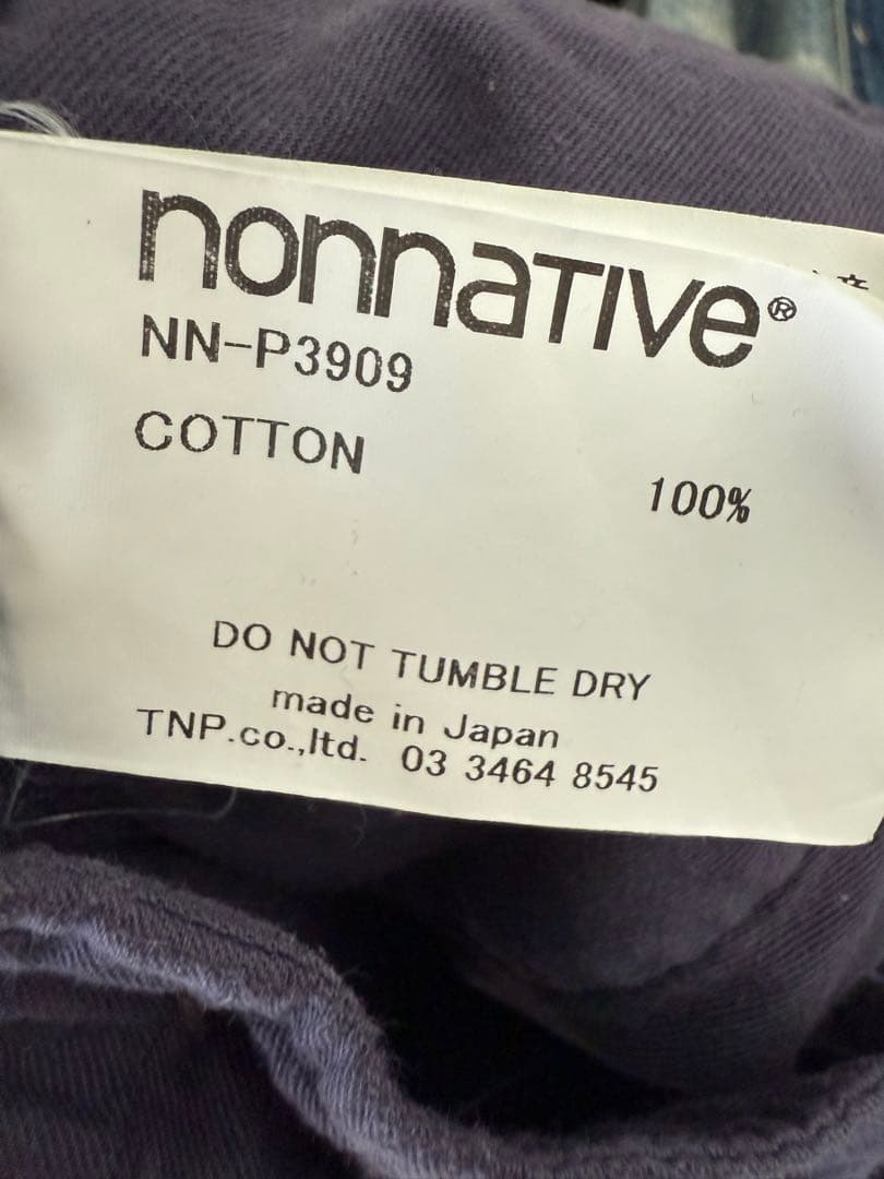 パンツ nonnative DWELLER CHINO TROUSERS NAVY