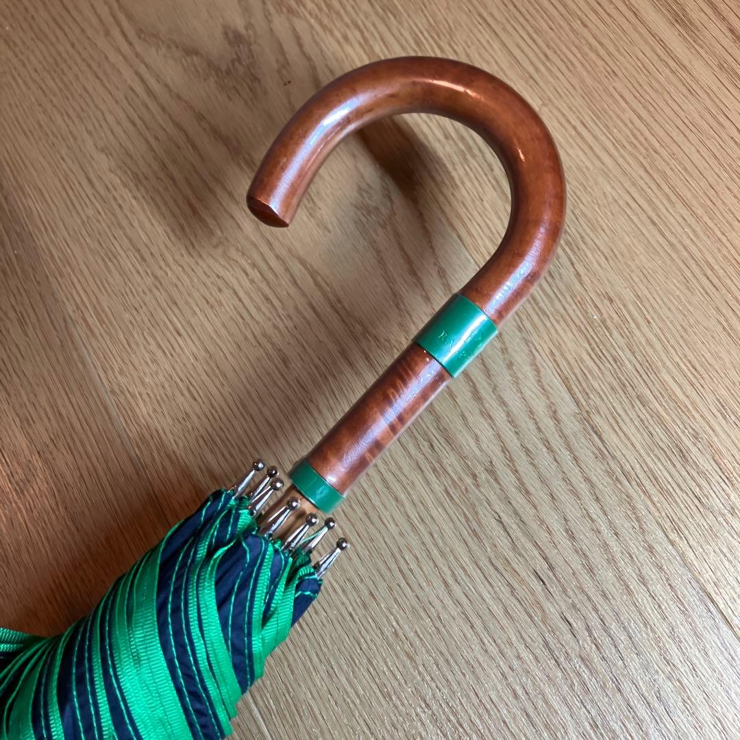 【未使用品】ポロラルフローレン バイカラー 長傘 ネイビー×グリーン