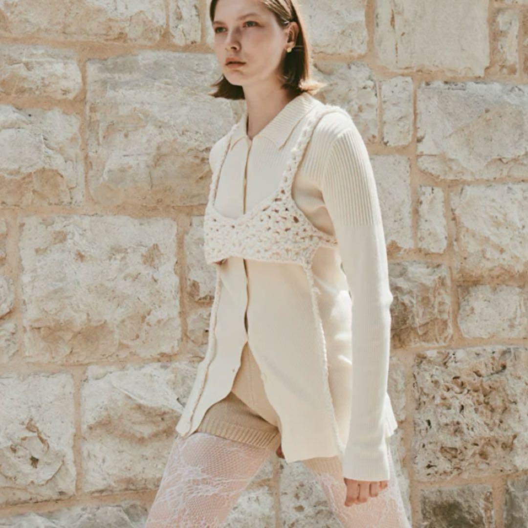 トップス EAPHI HAND KNITTING BUSTIER