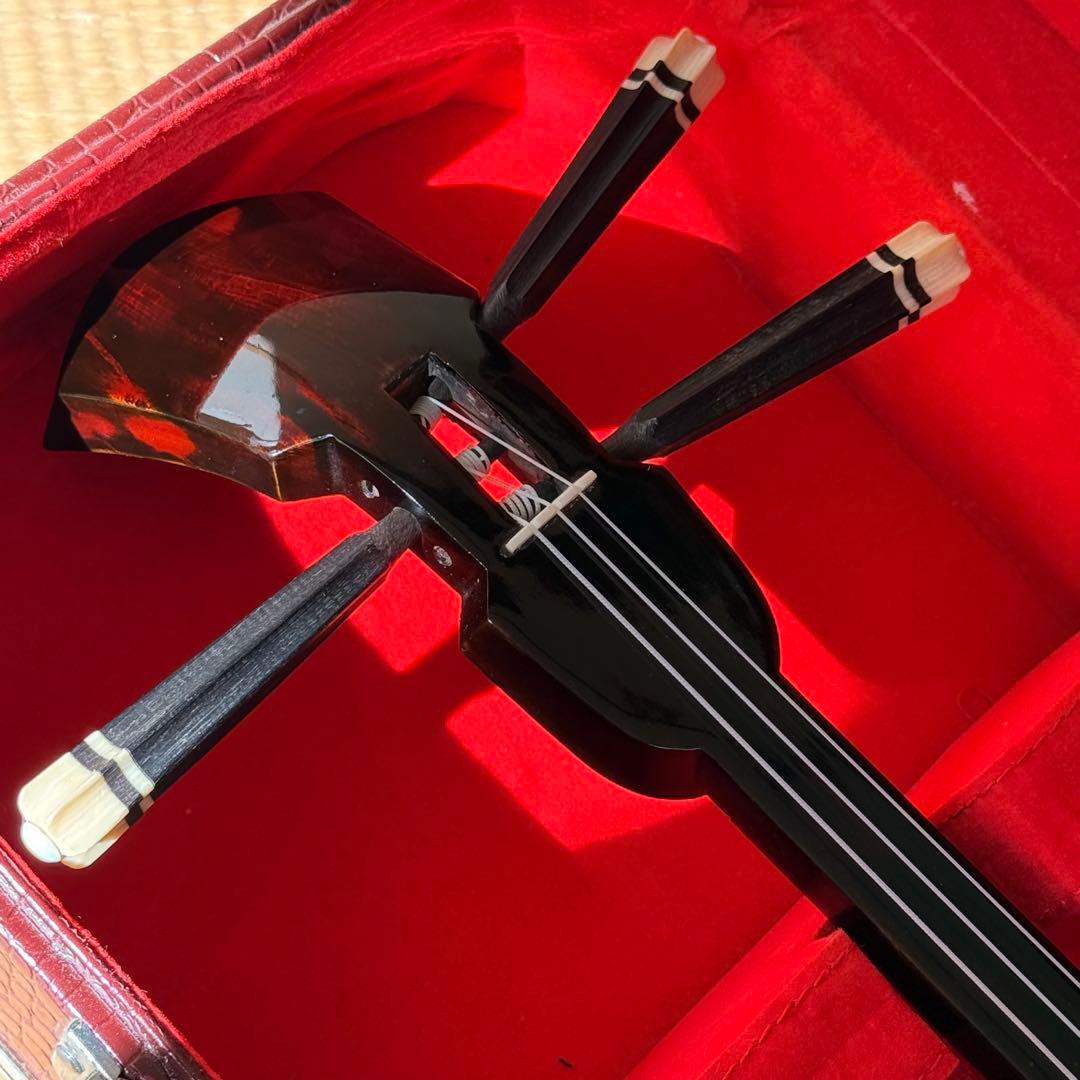 黒木三線■本皮一枚張り■黒檀 ケース付き