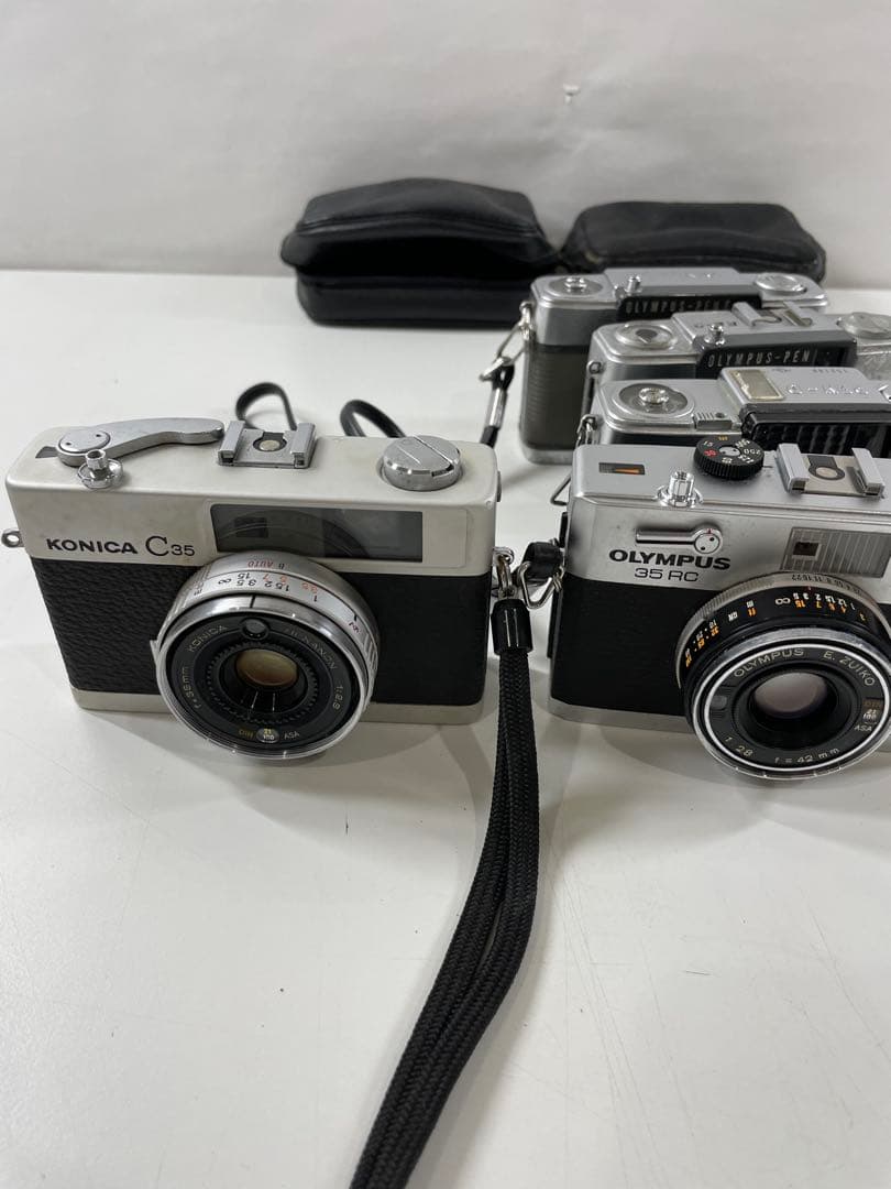 フィルムカメラ コニカC35OLYMPUSPEN-EE D 5台まとめ売 現状品