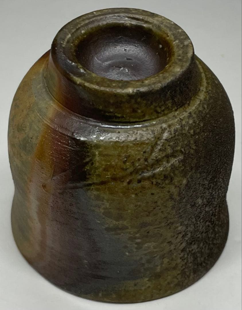 人間国宝　藤原雄　備前酒杯　ぐい呑　備前焼　共箱　共布　栞　y66