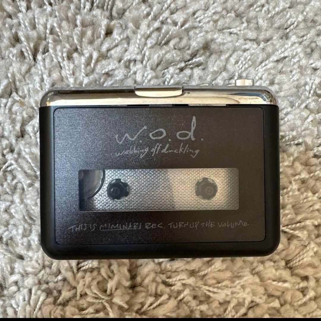 w.o.d. カセットプレーヤー サイン入りカセット付き