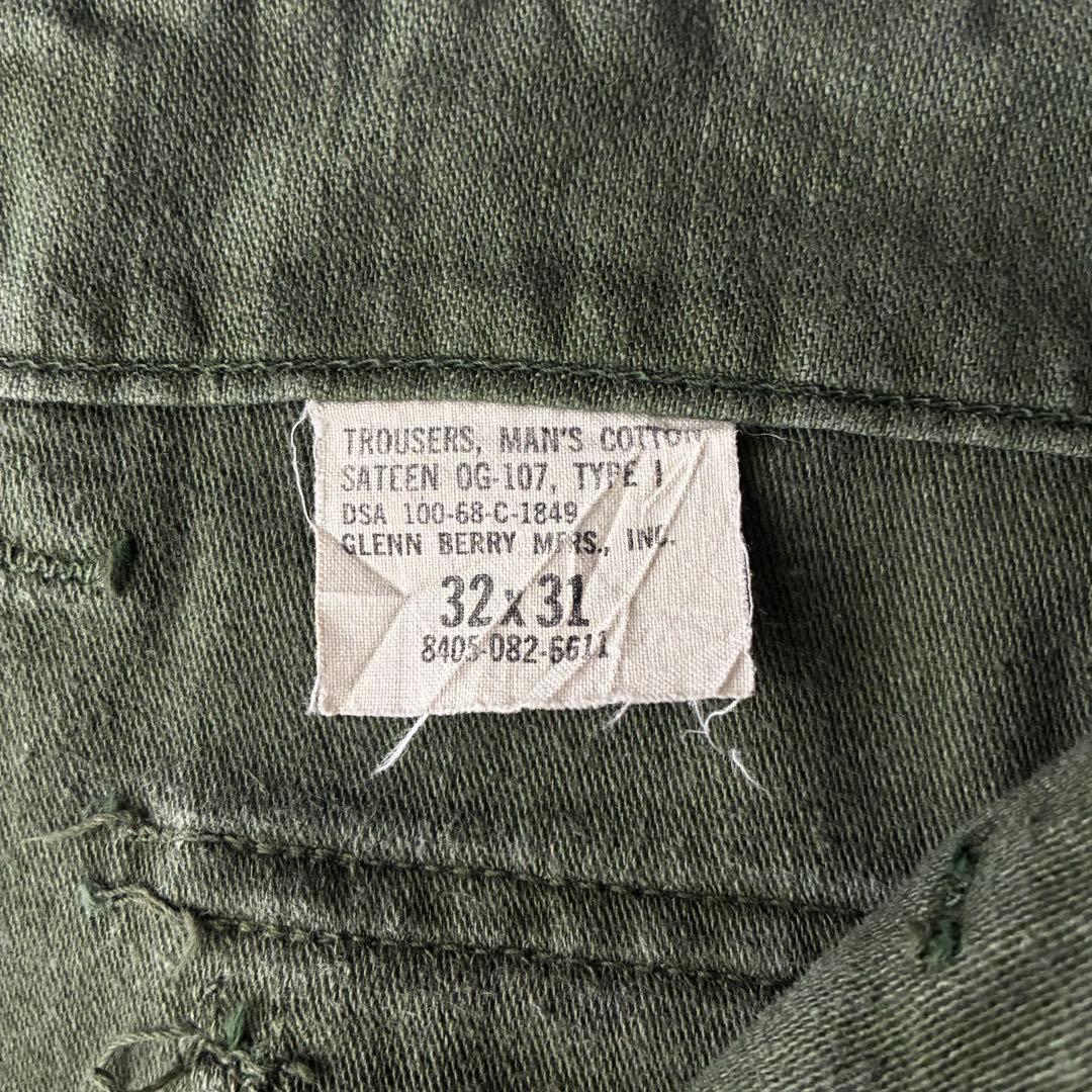 実物 60s US ARMY 米軍 アメリカ軍 ベイカーパンツ OG107 32