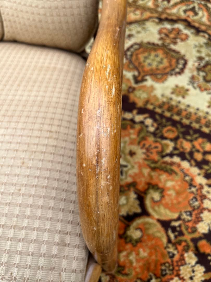 ラタン シングルソファー ② インテリア 昭和レトロ