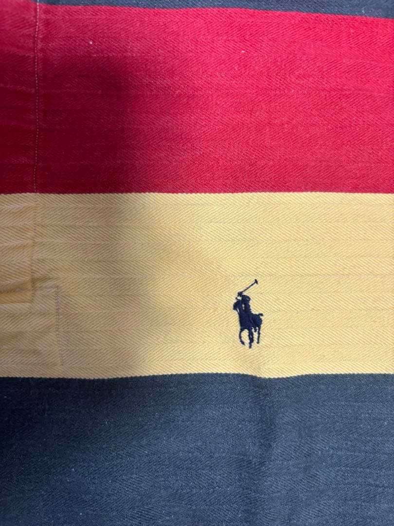 90s ポロカントリー ラルフローレン　ヘリンボーン ラガーシャツ