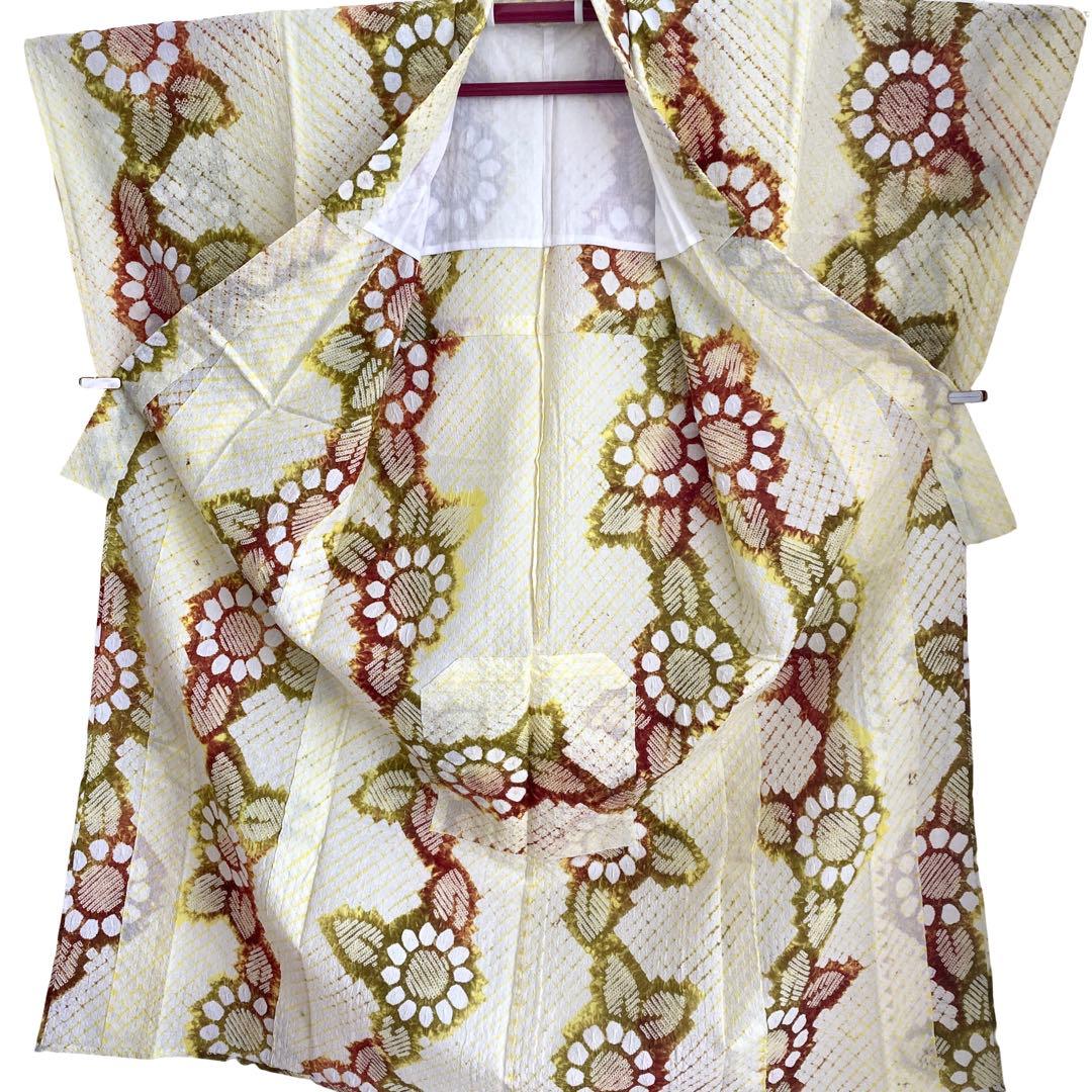 未使用品　有松絞り　絞り染め　絞り浴衣　NO33