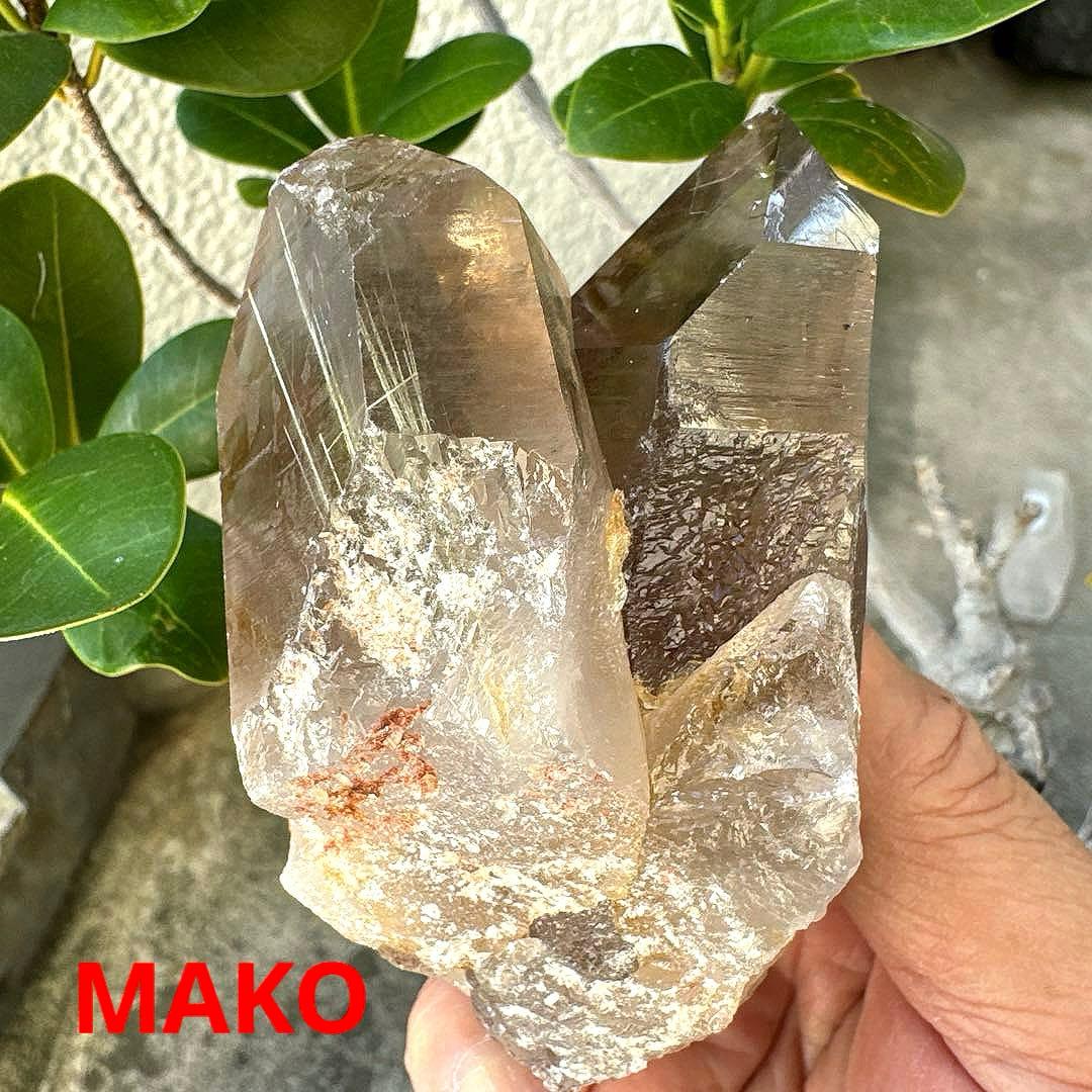 M1819☆ゴールドルチルクォーツクラスター219g☆天然石　原石☆N41010