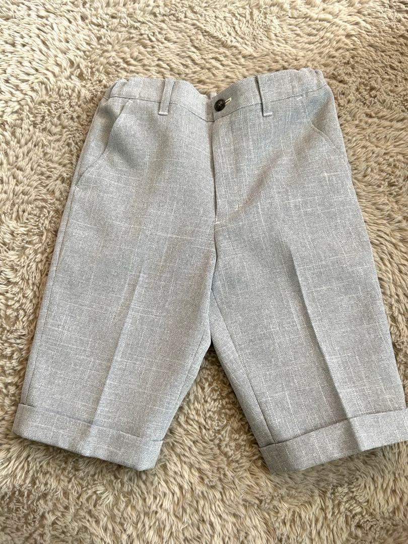 ⭐︎美品⭐︎【プティマイン】フォーマルスーツ 130cm グレー 入学式　男の子