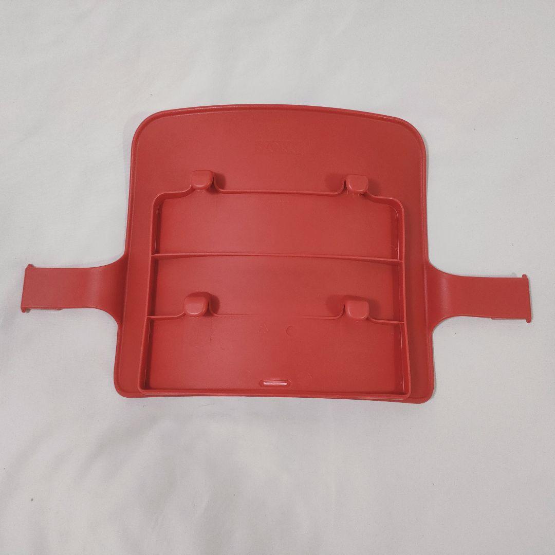 stokke トリップトラップ　木製ガード 革股ベルト　ベビーセット　レッド