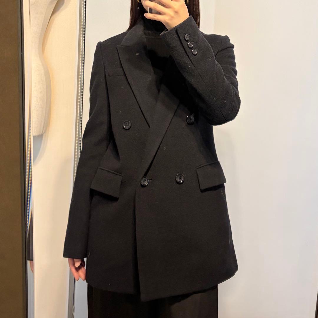 le ciel blue ウール テーラードジャケット ネイビー ダブル