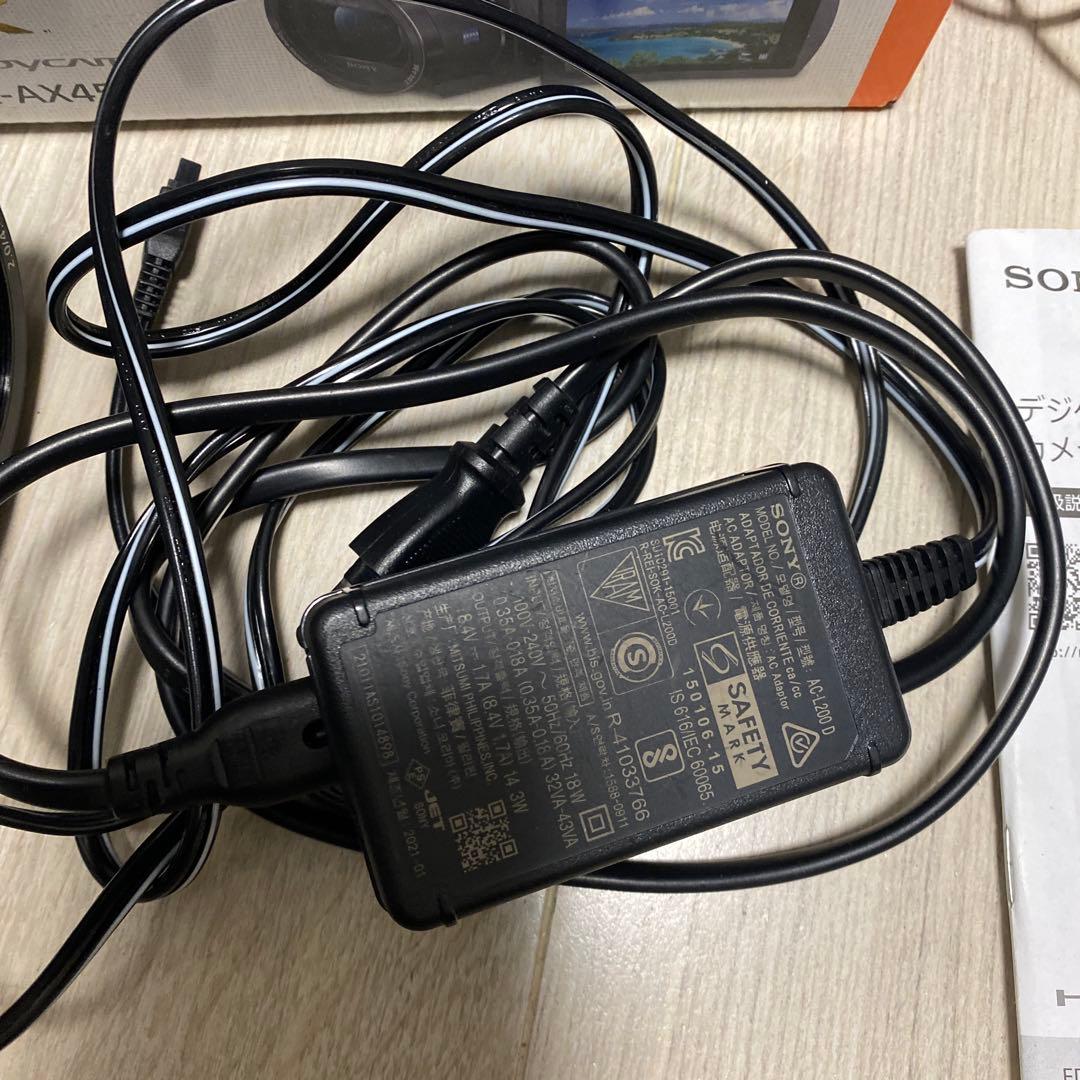 SONY FDR-AX45 4Kビデオカメラ 本体と付属品と箱