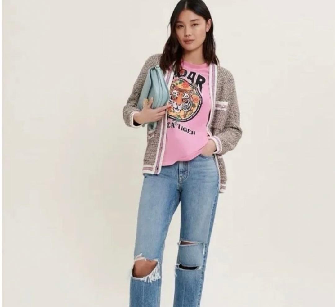 【最終値下げ】 maje マージェ　インポート　ツイードカーディガン　パリ