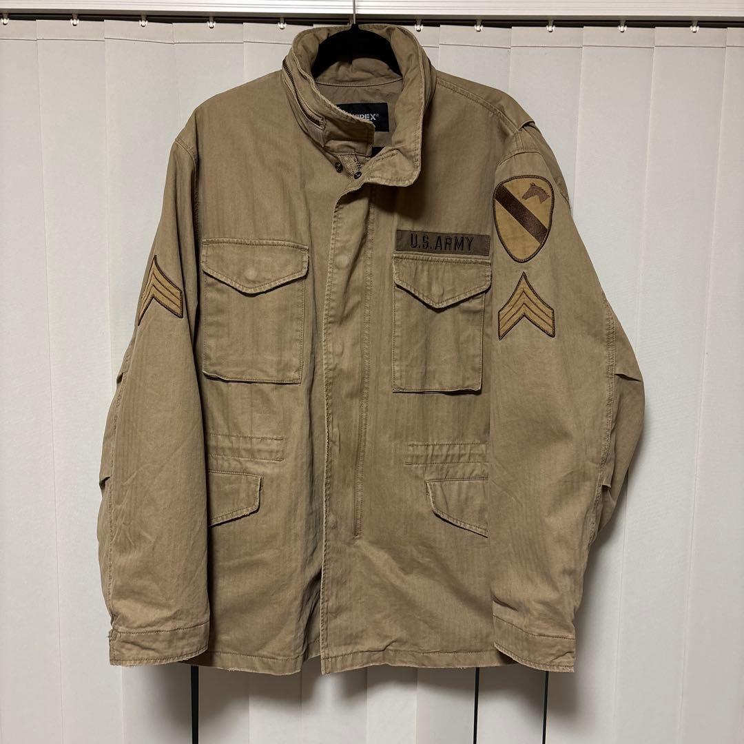 AVIREX M-65フィールドジャケット VINTAGE WASHミリタリー