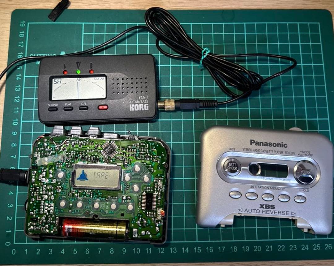 【美品DE修復品】Panasonic ラジカセ プレーヤー RQ-E30V-S