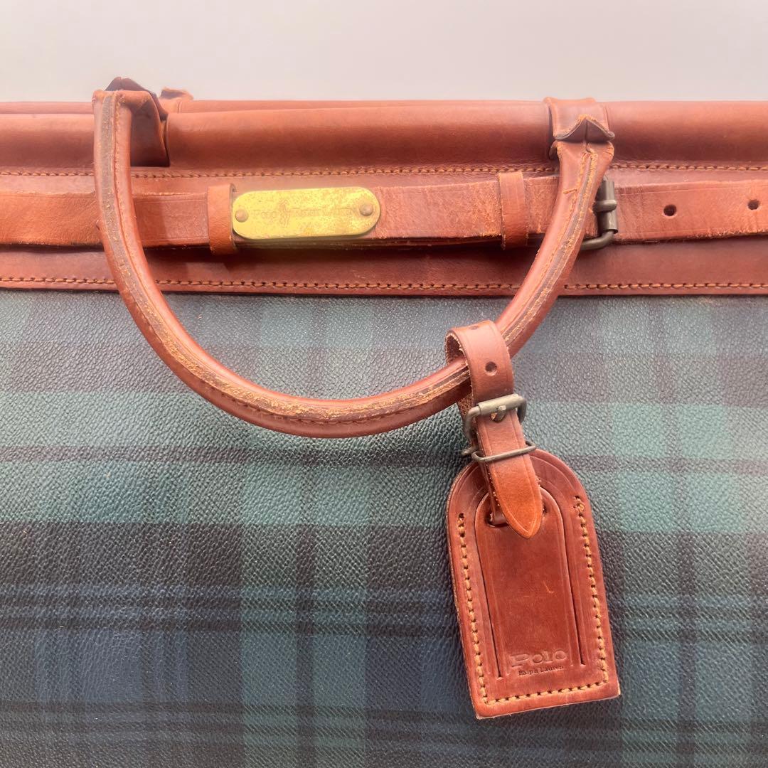 希少 ポロラルフローレン　ヴィンテージ ドクター ボストンバッグ PVC レザー