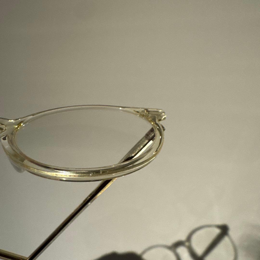 OLIVER PEOPLES クリアラウンドサングラス