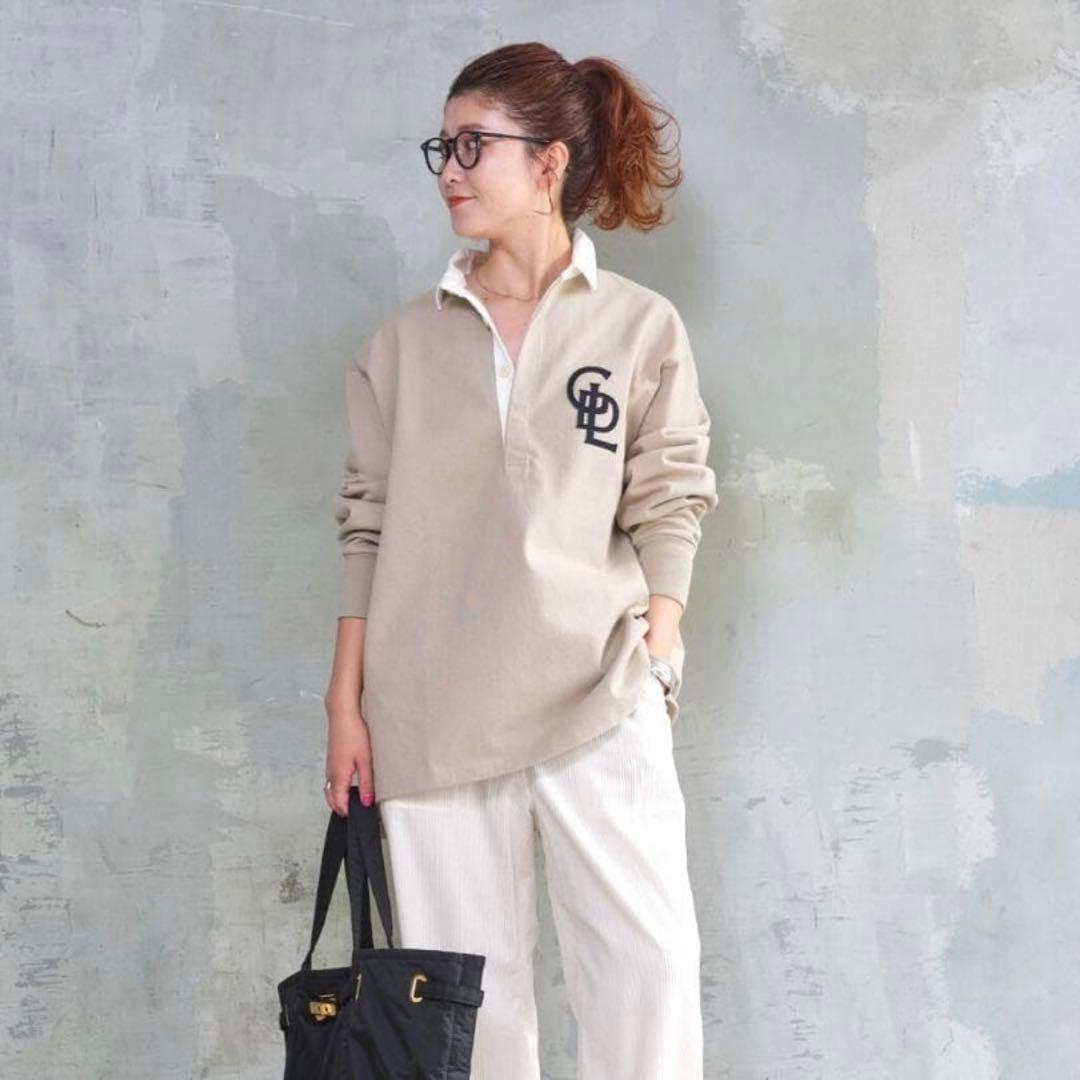 新品　スピックアンドスパン 23秋冬 ラガーシャツ　ロンT フリーサイズ