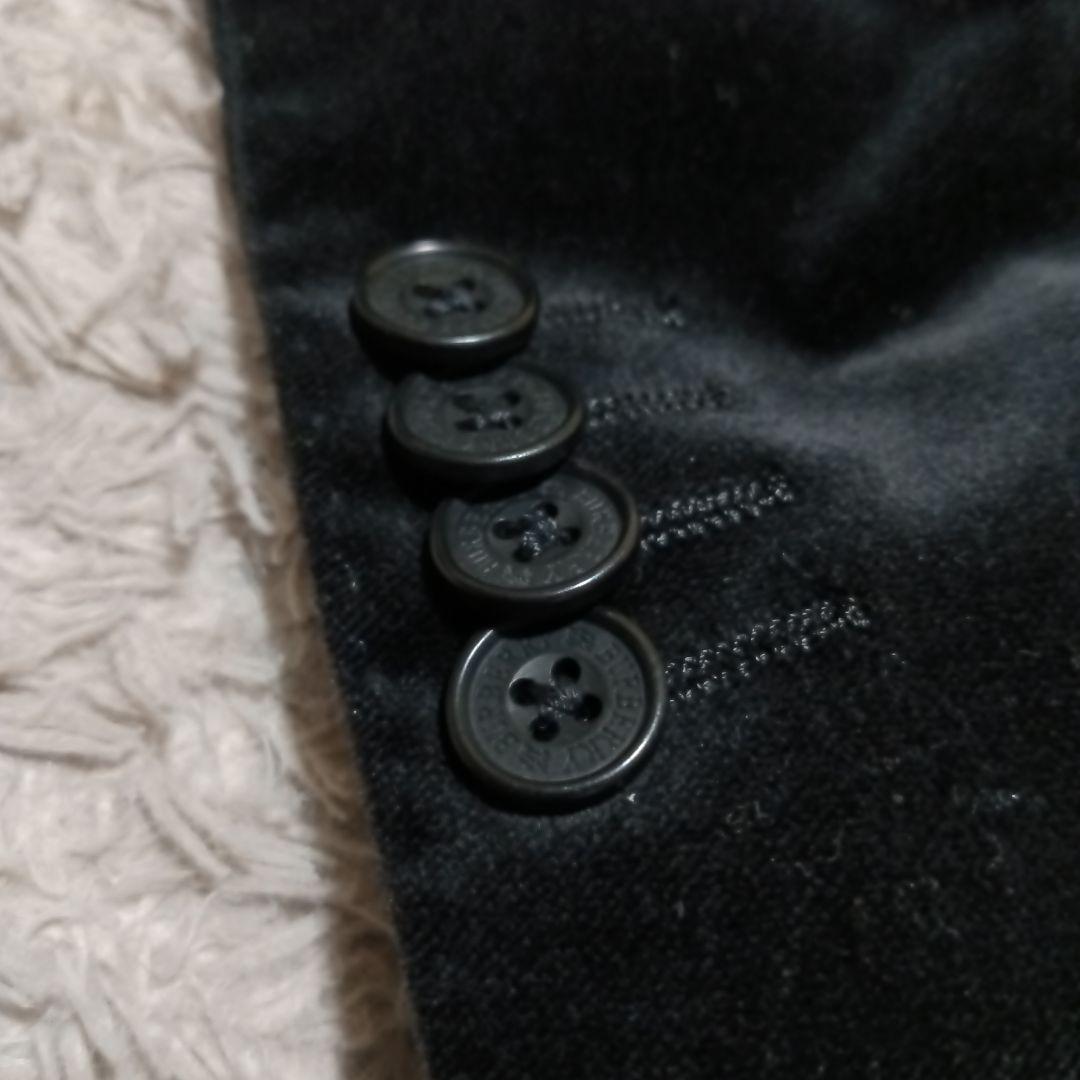 バーバリーブラックレーベル　L　ノバチェック　ベロアテーラードジャケット